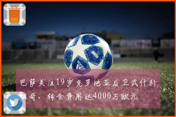 巴萨关注19岁克罗地亚后卫武什科维奇，转会费用达4000万欧元