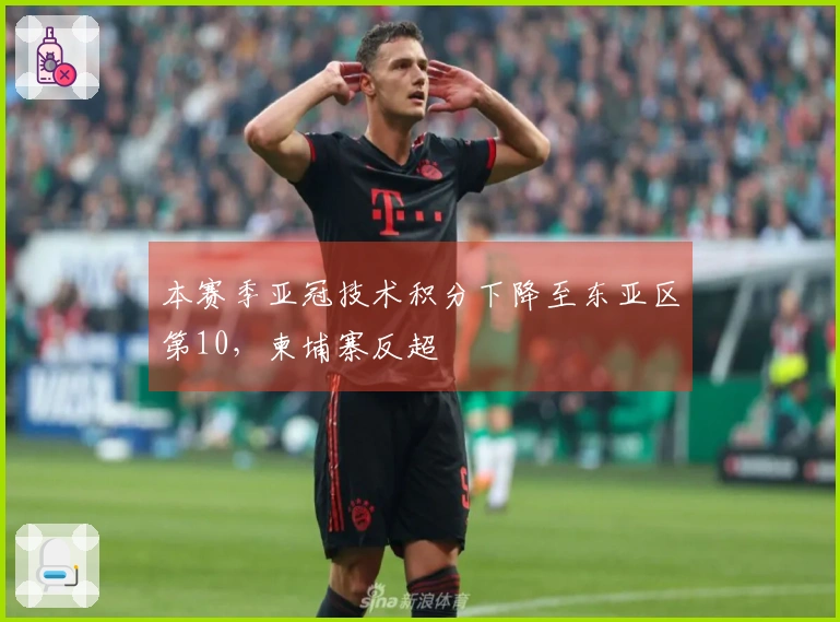 本赛季亚冠技术积分下降至东亚区第10，柬埔寨反超